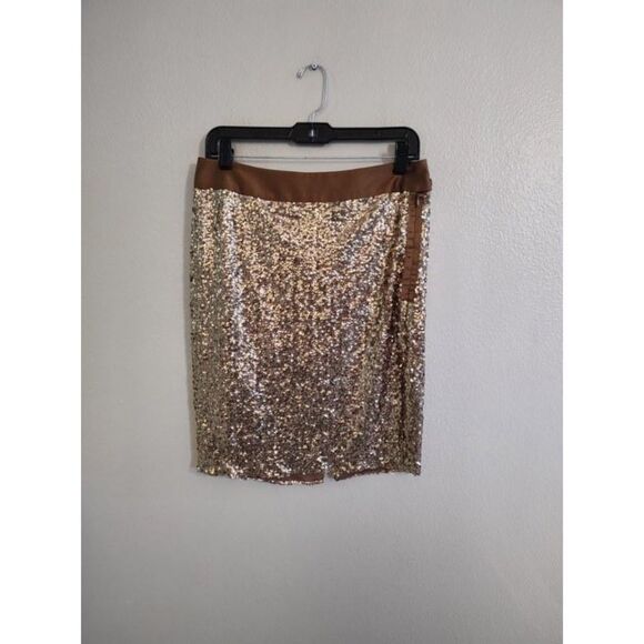 The Limited Bronze Sequin Pencil Skirt - Picture 2 of 5